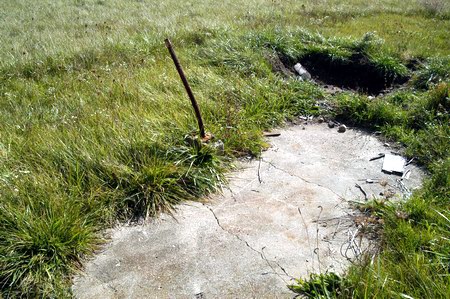 Coldwater Drive-In Theatre - Possible Snack Bar Foundation And Speaker Pole